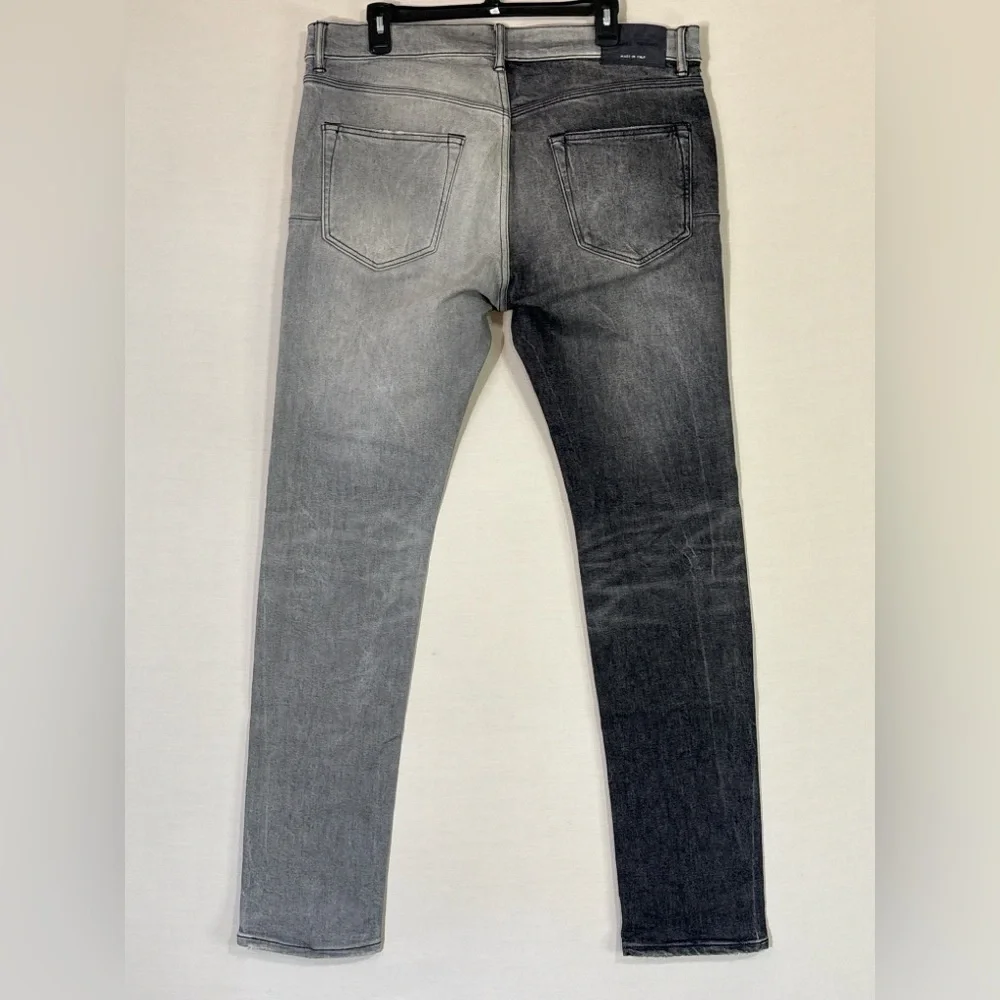 Purple Brand Two Tone Split Jeans 36 Made in Italy Slim